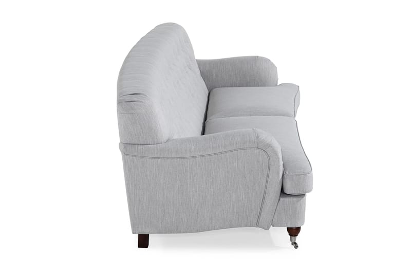 Howard Riviera 3-istuttava Kaareva Kangassohva - Harmaa - Huonekalut - Sohva - 3:n istuttava sohva