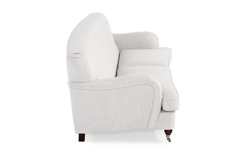 Howard Riviera 3-istuttava Kaareva Kangassohva - Vaaleanharmaa - Huonekalut - Sohva - 3:n istuttava sohva