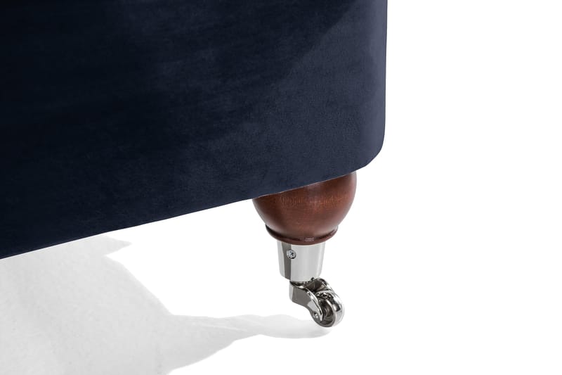 Howard Riviera 3-istuttava Samettisohva - Sininen - Huonekalut - Sohva - 3:n istuttava sohva