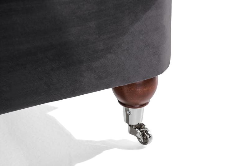 Howard Riviera 3-istuttava Samettisohva - Tummanharmaa - Huonekalut - Sohva - 3:n istuttava sohva