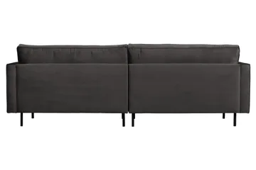 Lissbon 3-istuttava samettisohva 275 cm - Harmaa - Huonekalut - Sohva - 3:n istuttava sohva