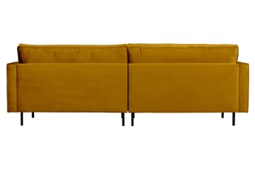 Lissbon 3-istuttava samettisohva 275 cm - Keltainen - Huonekalut - Sohva - 3:n istuttava sohva