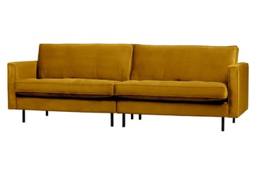 Lissbon 3-istuttava samettisohva 275 cm - Keltainen - Huonekalut - Sohva - 3:n istuttava sohva