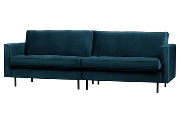 Lissbon 3-istuttava samettisohva 275 cm - Sininen - Huonekalut - Sohva - 3:n istuttava sohva