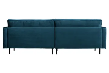 Lissbon 3-istuttava samettisohva 275 cm - Sininen - Huonekalut - Sohva - 3:n istuttava sohva