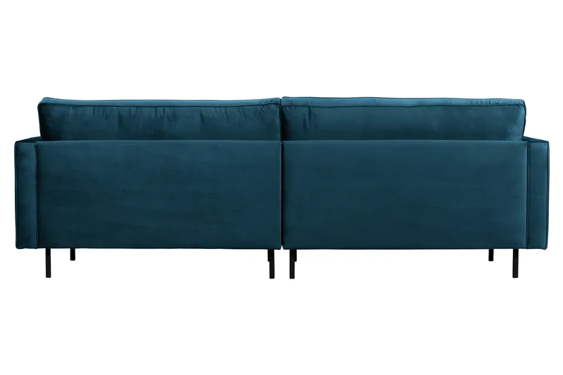 Lissbon 3-istuttava samettisohva 275 cm - Sininen - Huonekalut - Sohva - 3:n istuttava sohva