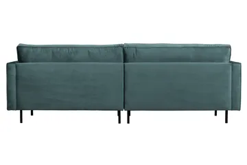 Lissbon 3-istuttava samettisohva 275 cm - Sininen|Vihreä - Huonekalut - Sohva - 3:n istuttava sohva