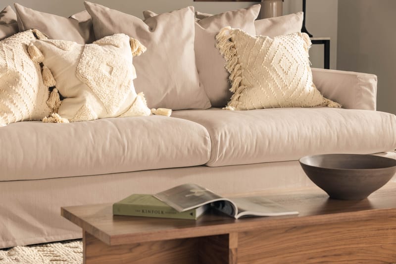 Menard 3-istuttava Kangassohva - Beige - Huonekalut - Sohva - 3:n istuttava sohva