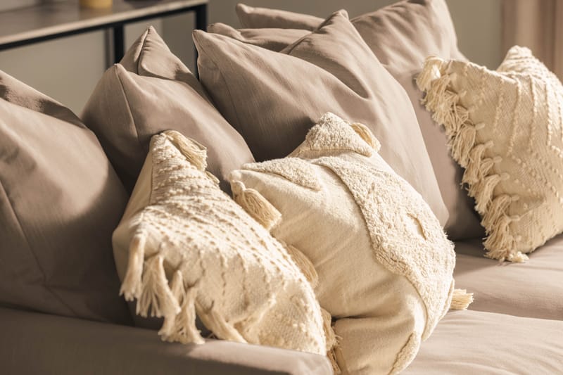 Menard 3-istuttava Kangassohva - Beige - Huonekalut - Sohva - 3:n istuttava sohva