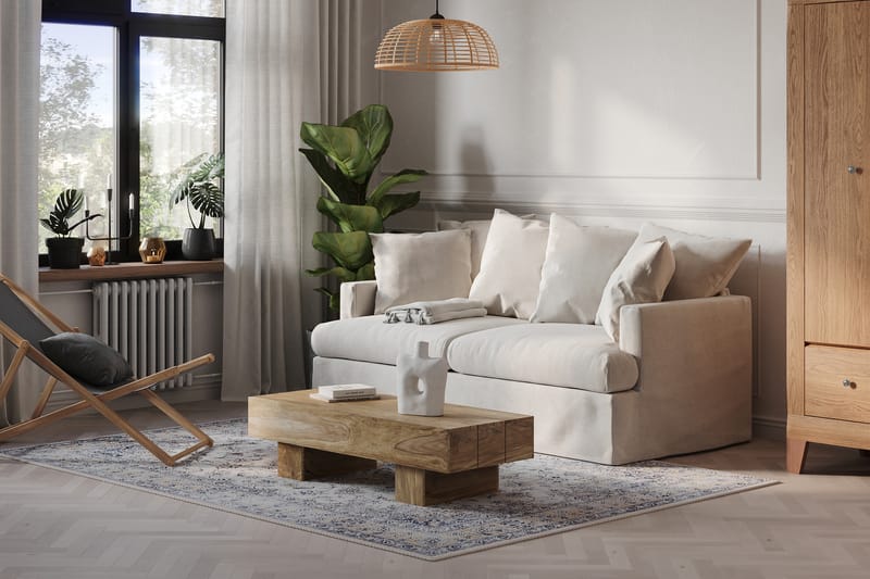Menard 3-istuttava Kangassohva - Beige - Huonekalut - Sohva - 3:n istuttava sohva