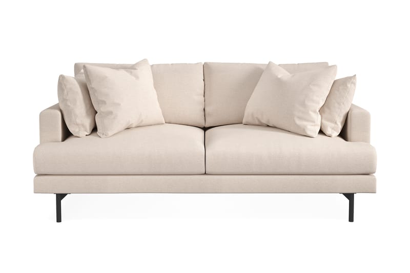 Menard 3-istuttava Syvä Kangassohva 205 cm leveä - Beige - Huonekalut - Sohva - 3:n istuttava sohva
