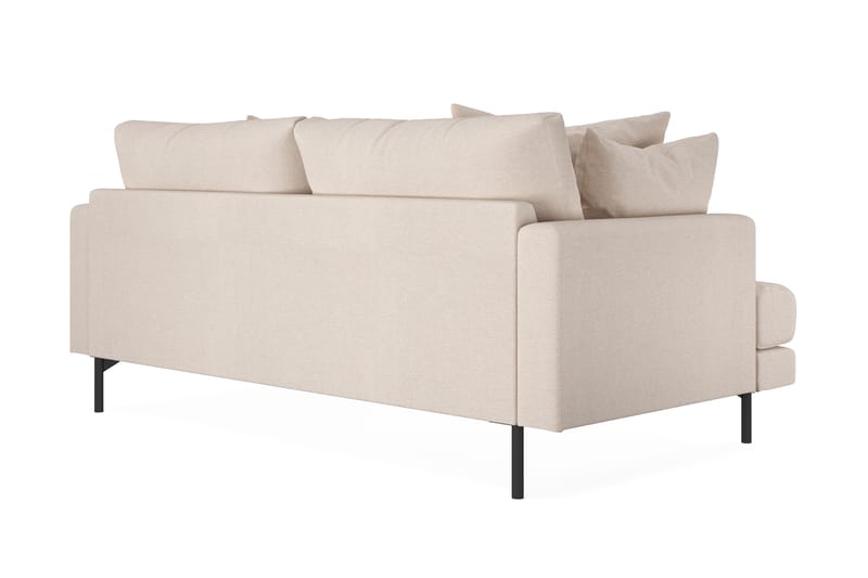 Menard 3-istuttava Syvä Kangassohva 205 cm leveä - Beige - Huonekalut - Sohva - 3:n istuttava sohva