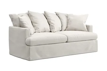 Menard 3-istuttava Syvä Kangassohva - Beige - Huonekalut - Sohva - 3:n istuttava sohva