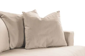 Menard 3-istuttava Syvä Kangassohva - Beige - Huonekalut - Sohva - 3:n istuttava sohva
