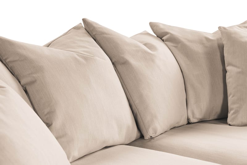 Menard 3-istuttava Syvä Kangassohva - Beige - Huonekalut - Sohva - 3:n istuttava sohva