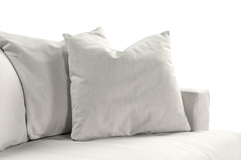 Menard 3-istuttava Syvä Kangassohva - Vaaleanharmaa - Huonekalut - Sohva - 3:n istuttava sohva