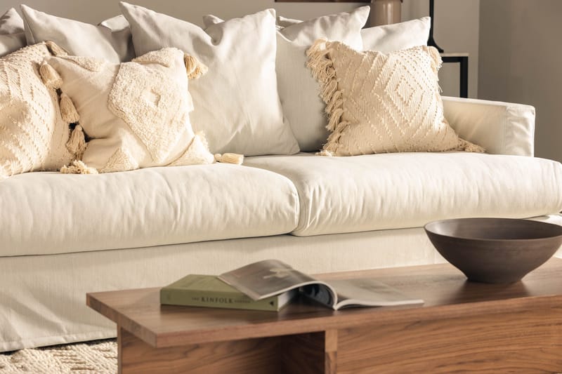 Menard 3-istuttava Kangassohva - Vaaleanharmaa - Huonekalut - Sohva - 3:n istuttava sohva