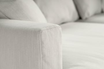 Menard 3-istuttava Syvä Kangassohva - Vaaleanharmaa - Huonekalut - Sohva - 3:n istuttava sohva