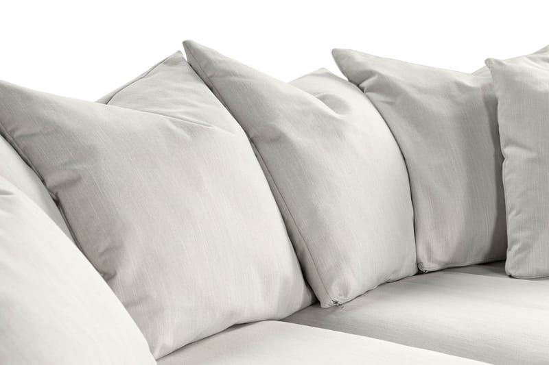 Menard 3-istuttava Syvä Kangassohva - Vaaleanharmaa - Huonekalut - Sohva - 3:n istuttava sohva