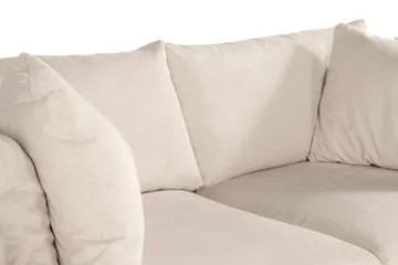 Menard 3-istuttava Syvä Manchestersohva - Beige - Huonekalut - Sohva - 3:n istuttava sohva
