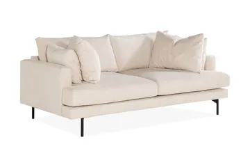 Menard 3-istuttava Syvä Manchestersohva - Beige - Huonekalut - Sohva - 3:n istuttava sohva