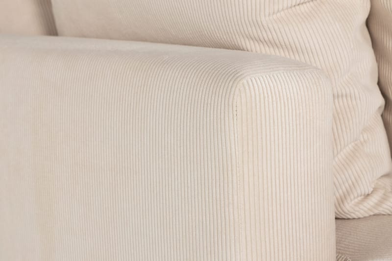 Menard 3-istuttava Syvä Manchestersohva - Beige - Huonekalut - Sohva - 3:n istuttava sohva