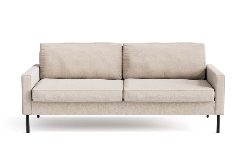 Nevada 3-istuttava Small Kangassohva 198 cm leveä - Beige - Huonekalut - Sohva - 3:n istuttava sohva