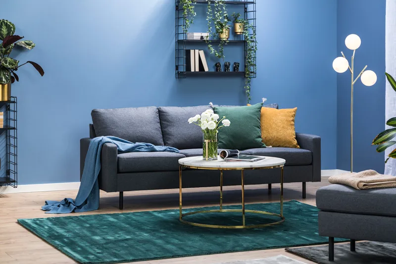 Peppe 3-istuttava Kangassohva - Tummanharmaa - Huonekalut - Sohva - 3:n istuttava sohva