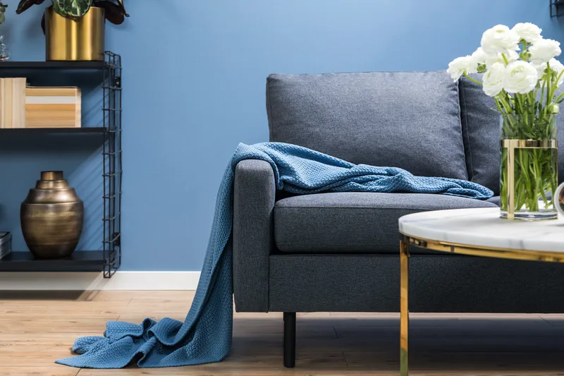 Peppe 3-istuttava Kangassohva - Tummanharmaa - Huonekalut - Sohva - 3:n istuttava sohva