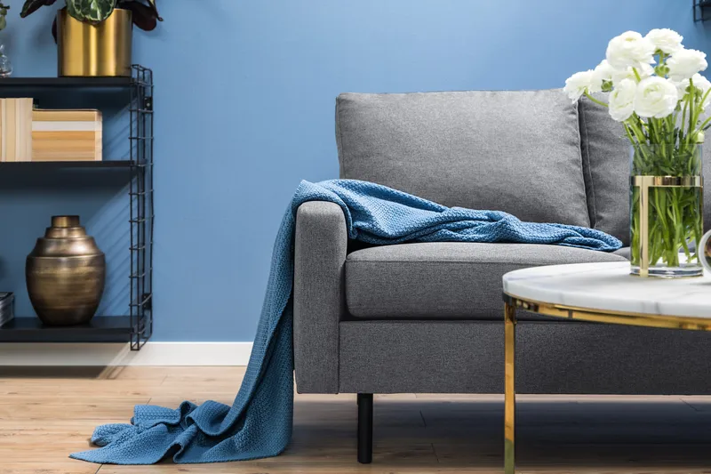 Peppe 3-istuttava Kangassohva - Vaaleanharmaa - Huonekalut - Sohva - 3:n istuttava sohva