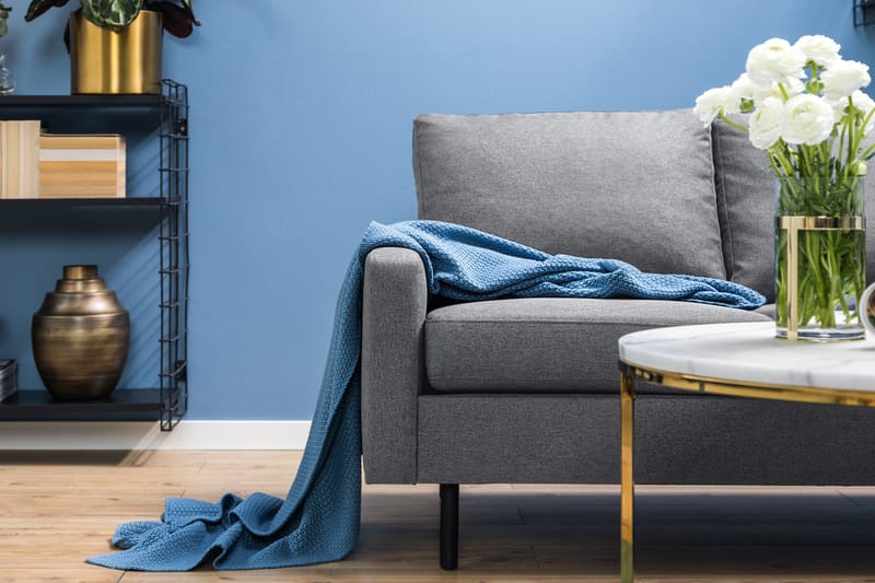 Peppe 3-istuttava Kangassohva - Vaaleanharmaa - Huonekalut - Sohva - 3:n istuttava sohva