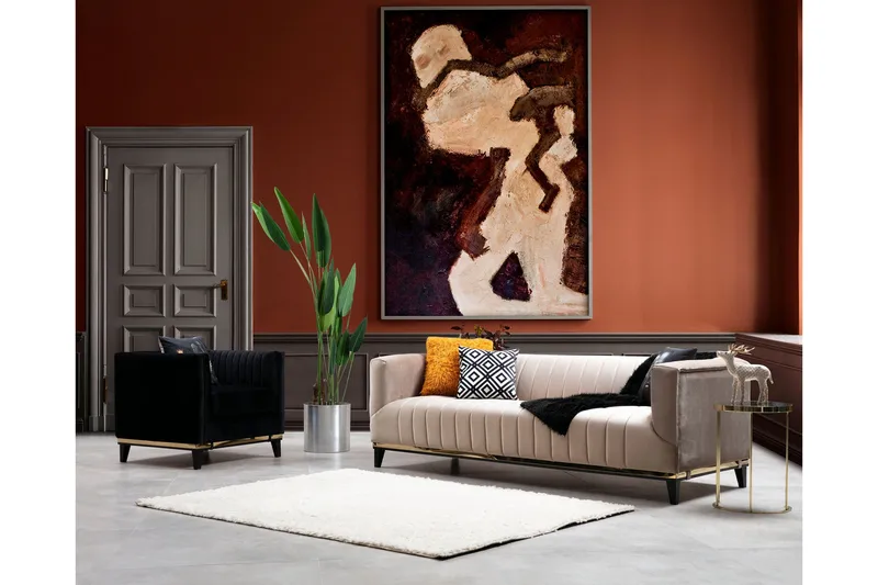 Sohva 3:n ist Coonamble, Beige