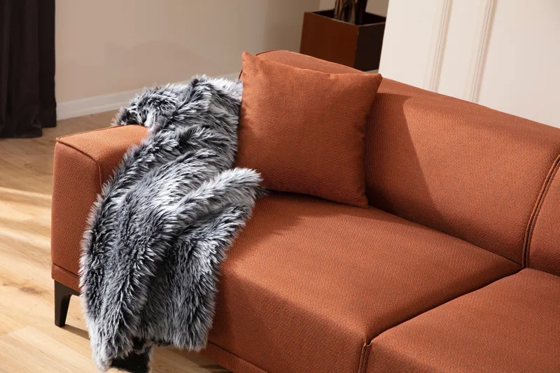 Sohva 3:n ist Smithton - Oranssi - Huonekalut - Sohva - 3:n istuttava sohva