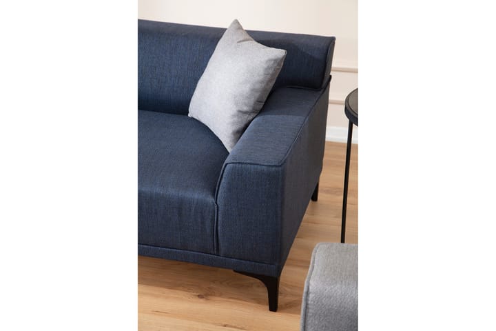 Sohva 3:n ist Smithton - Sininen - 3:n istuttava sohva - Sohva