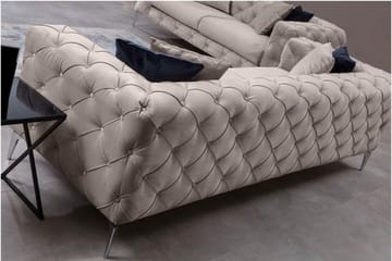 Sohva Canunda 3:n ist - Beige - Huonekalut - Sohva - 3:n istuttava sohva