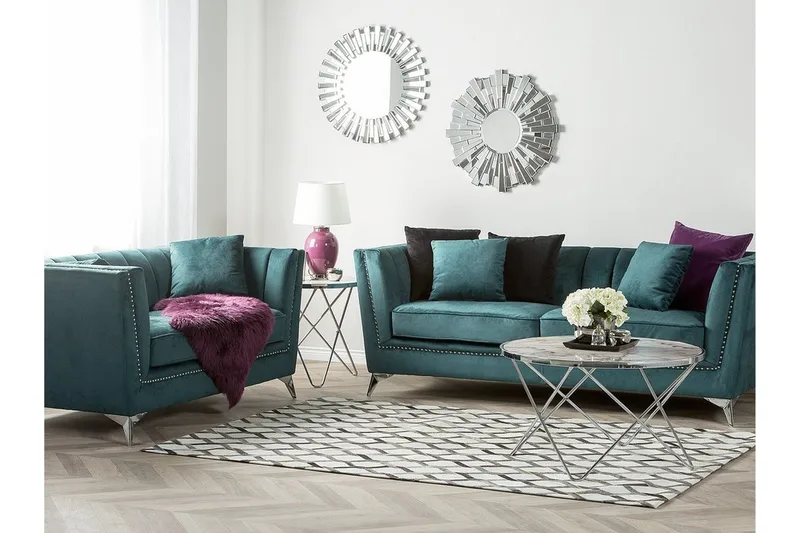 Sohva Gaula 3:n ist - Sininen - Huonekalut - Sohva - 3:n istuttava sohva