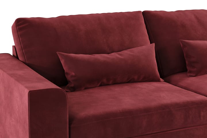 Sohva Haga 3:n ist - Punainen - 3:n istuttava sohva - Sohva