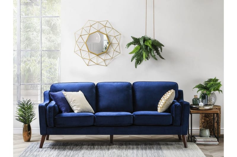 Sohva Lokka 3:n ist - Sininen - Huonekalut - Sohva - 3:n istuttava sohva