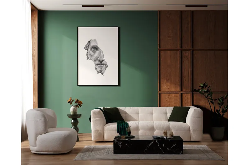 Sohva Manato 3:n ist - Beige - Huonekalut - Sohva - 3:n istuttava sohva