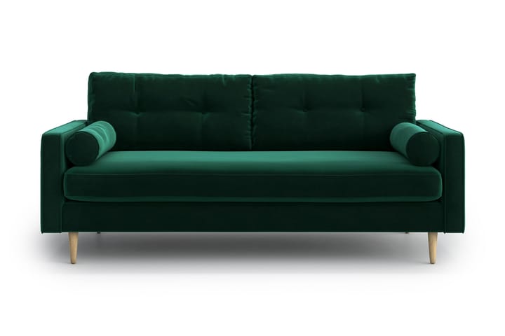 Sohva Stephanie 3:n ist - Vihreä - 3:n istuttava sohva - Sohva