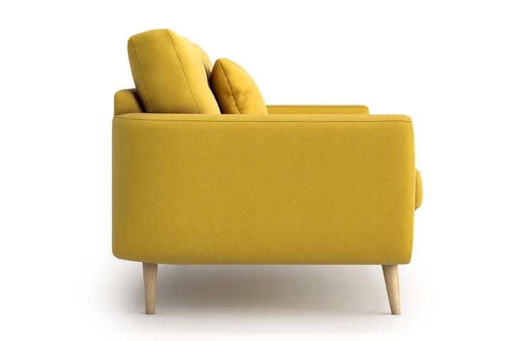 Sohva Yordan 3:n ist - Keltainen - 3:n istuttava sohva - Sohva