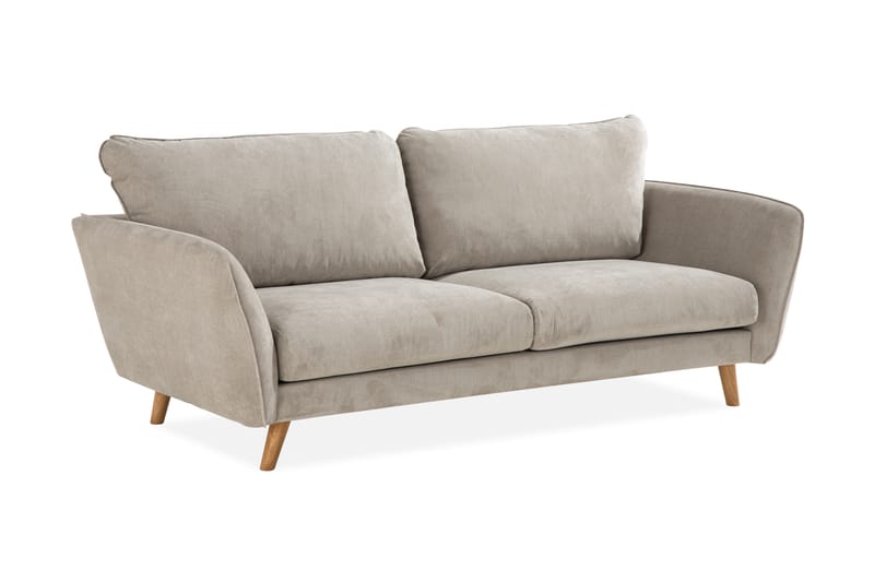 Trend Lyx 3-istuttava Kangassohva - Beige - Huonekalut - Sohva - 3:n istuttava sohva