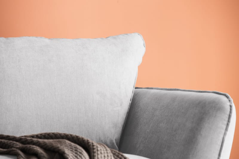 Trend Lyx 3-istuttava Kangassohva - Vaaleanharmaa - Huonekalut - Sohva - 3:n istuttava sohva