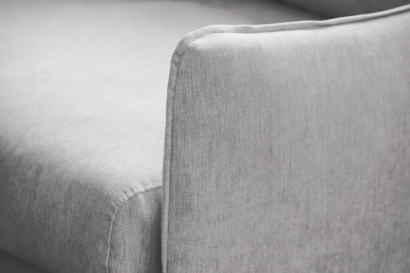 Trend Lyx 3-istuttava Kangassohva - Vaaleanharmaa - Huonekalut - Sohva - 3:n istuttava sohva