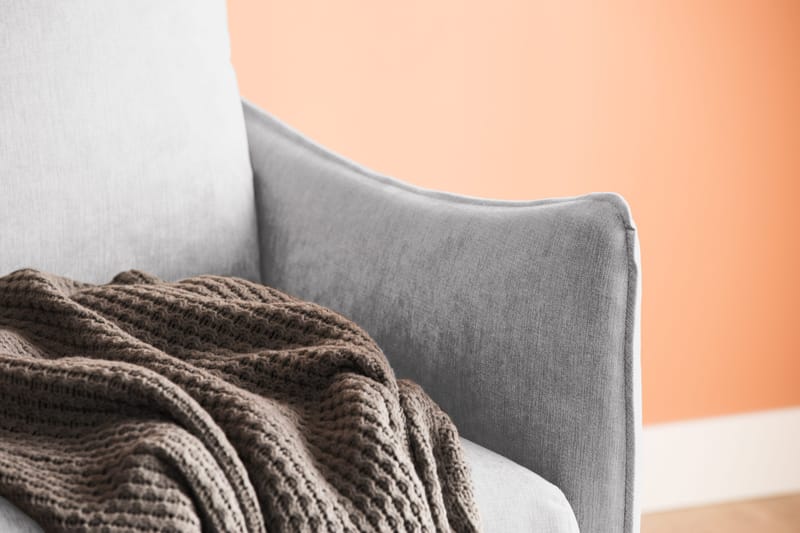 Trend Lyx 3-istuttava Kangassohva - Vaaleanharmaa - Huonekalut - Sohva - 3:n istuttava sohva