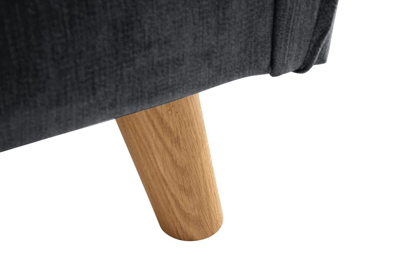 Trend Lyx 3-istuttava sohva - Tummanharmaa/Tammi - Huonekalut - Sohva - 3:n istuttava sohva