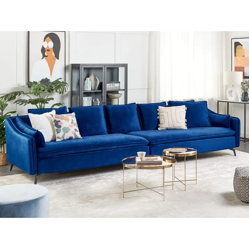 4-istuttava sohva Aure - Sininen - Huonekalut - Sohva - 4:n istuttava sohva