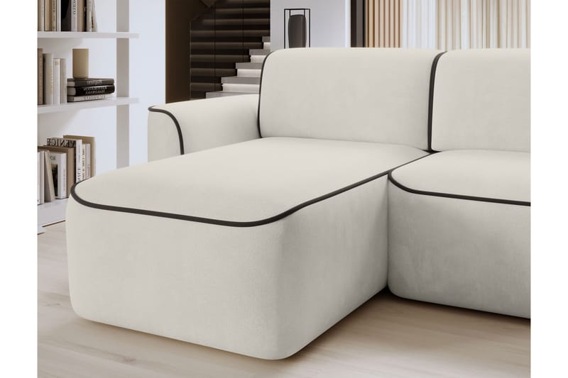 4-istuttava sohva divaanilla Ume - Beige - Huonekalut - Sohva - Divaanisohva