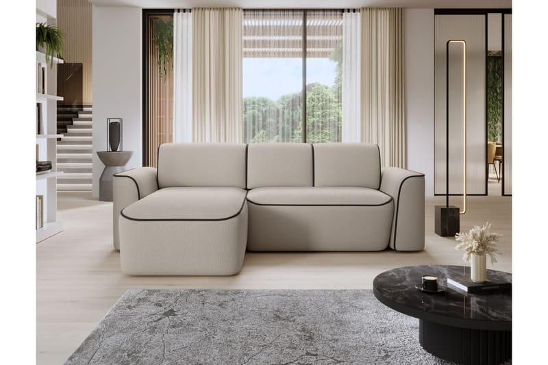4-istuttava sohva divaanilla Ume - Beige - Huonekalut - Sohva - Divaanisohva