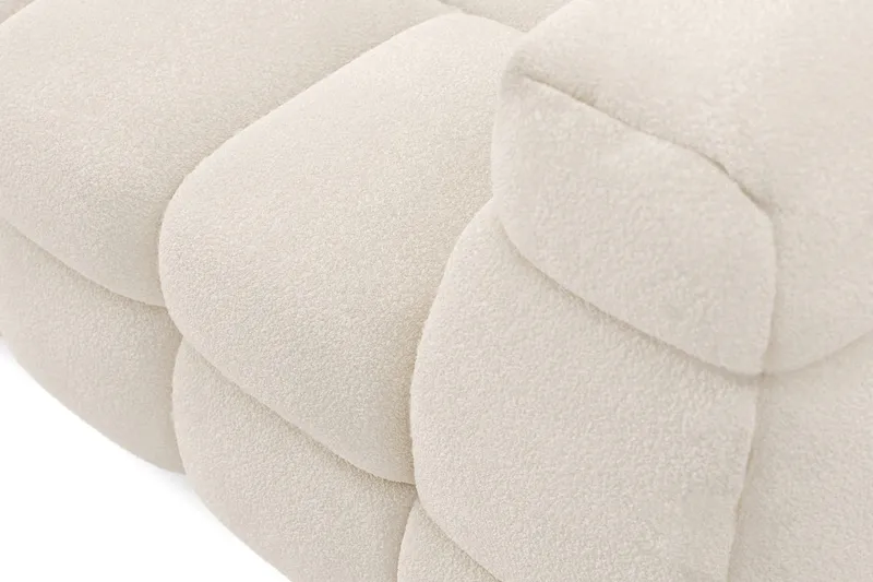 4-istuttava Sohva Elise divaanilla Vasemmalla - Beige Teddy - Huonekalut - Sohva - Divaanisohva